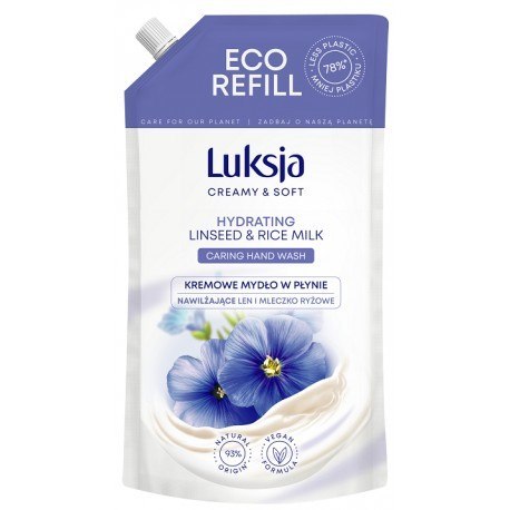 LUKSJA Mydło zapas 400ml LINSEED 49152