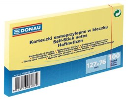 Bloczek samoprzylepny DONAU 127x76 żółty 758800