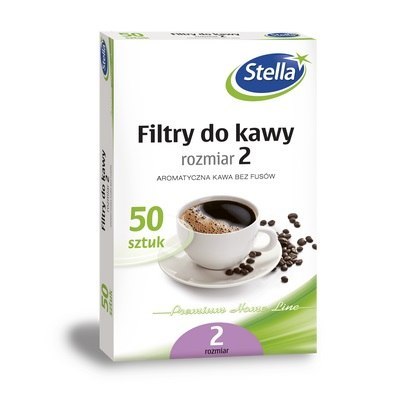 Filtr papierowy do ekspresu rozmiar 2 (50szt.) STELLA 03365