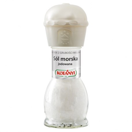 Sól morska jodowana 92g młynek KOTANYI