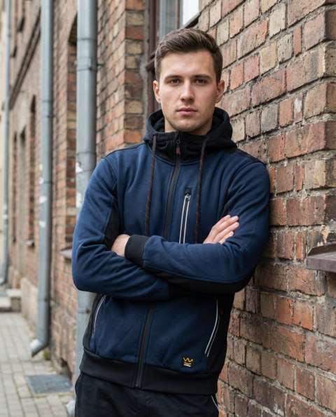 SEVEN KINGS BLUZA DRESOWA Z KAPTUREM PRO GRANAT