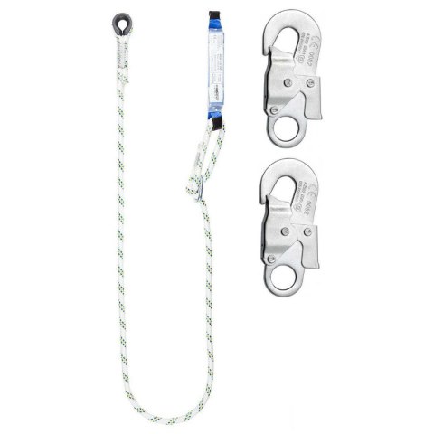 AMORTYZATOR Z LINKĄ REGULOWANĄ LB100 I ZATRZAŚNIKAMI 2x AZ002 DŁ. 2 m