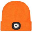 CZAPKA ZIMOWA AKRYLOWA DZIANA LED ORANGE