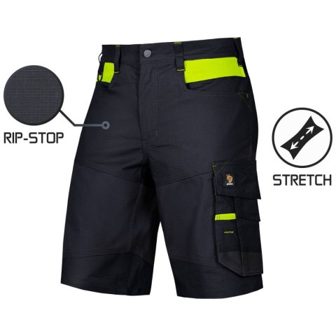 SPODNIE KRÓTKIE BARI SPANDEX BLACK