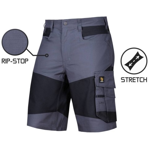 SPODNIE KRÓTKIE BARI SPANDEX GRAY