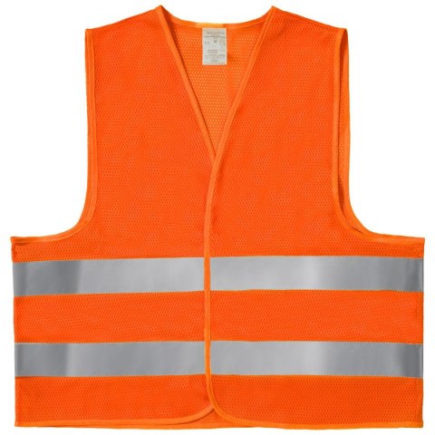 KAMIZELKA ODBLASKOWA OSTRZEGAWCZA PROKAM POMARAŃCZOWA