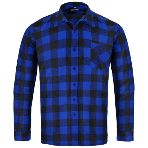 KOSZULA FLANELOWA FLANCO NIEBIESKA