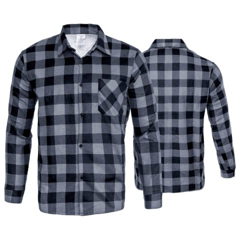 KOSZULA FLANELOWA SZARA