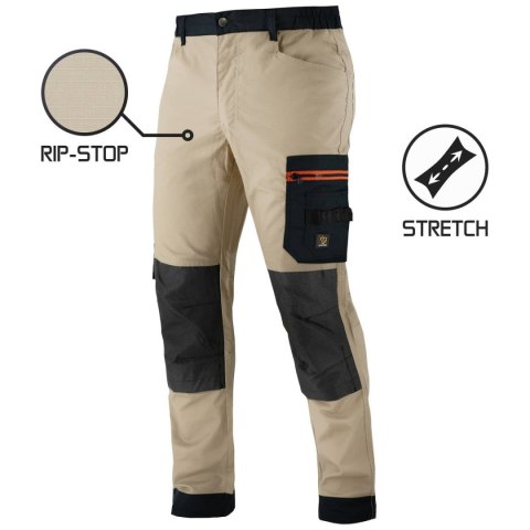 SPODNIE DO PASA MEGAWORK RIP-STOP STRETCH KHAKI