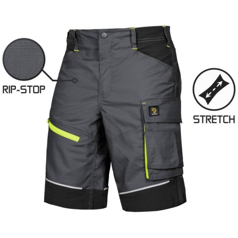 SPODNIE KRÓTKIE LIDO SPANDEX GRAY