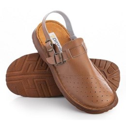 OBUWIE PROFILAKTYCZNE ALBIN Z PERFORACJĄ BRĄZOWE