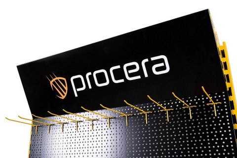 REGAŁ EKSPOZYCYJNY LOGO PROCERA
