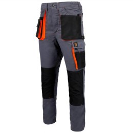 SPODNIE DO PASA PROMAN STRETCH 250 SZARY POMARAŃCZOWY