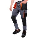 SPODNIE DO PASA PROMAN STRETCH 250 SZARY POMARAŃCZOWY