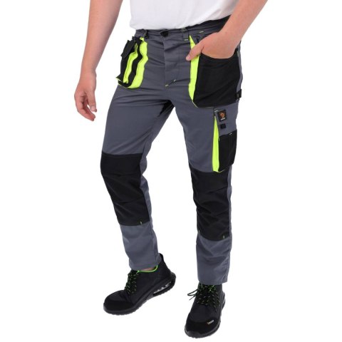 SPODNIE DO PASA PROMAN STRETCH 250 SZARY ŻÓŁTY
