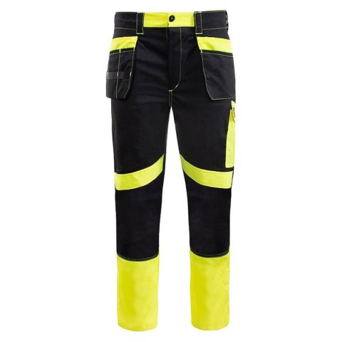 SPODNIE DO PASA PROMONTER 260 CZARNO ŻÓŁTE HV