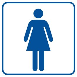 ZNAK - TOALETA DAMSKA - RA015 B2 PN