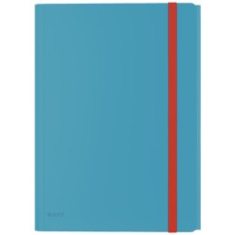 Teczka z gumką i kieszonką Leitz Cosy, PP, niebieska 46190061 .