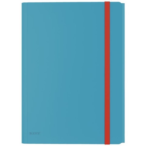 Teczka z gumką i kieszonką Leitz Cosy, PP, niebieska 46190061 .