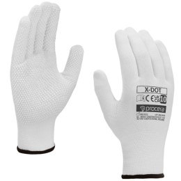 RĘKAWICE POLIESTROWE Z NAKROPIENIEM X-DOT