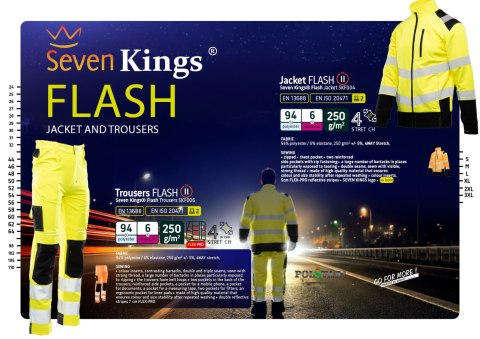 BLUZA FLASH OSTRZEGAWCZA POMARAŃCZ