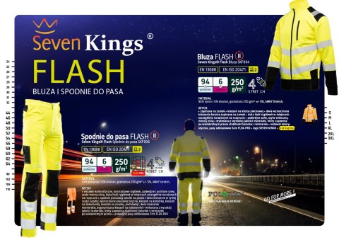 BLUZA FLASH OSTRZEGAWCZA POMARAŃCZ