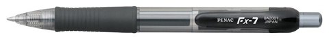 Długopis automatyczny żelowy PENAC FX7 0,7mm, czarny, PBA200106-05