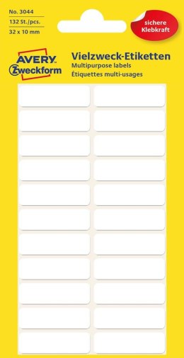 Minietykiety 3044 32 x 10 6ark. do opisywania ręcznego, Avery Zweckform (X)