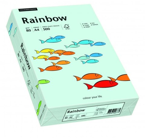 Papier xero kolorowy A4 80g 500 ark. RAINBOW R82 jasnoniebieski 88042695