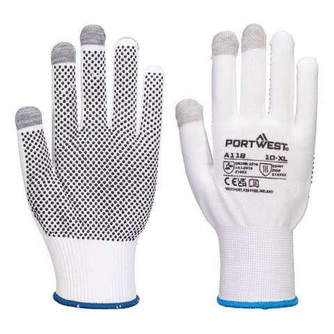 Rękawice do ekranów dotykowych Grip 13 PVC z nakropieniem (Pk12)