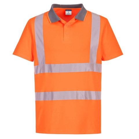 Koszulka ostrzegawcza polo Eco z krótkim rękawem (6 sztuk)
