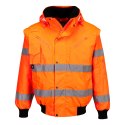 Kurtka ostrzegawcza Bomber 3w1