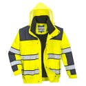 Ostrzegawcza kurtka zimowa Bomber 3 w 1