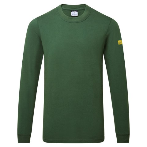 T-shirt antystatyczny ESD z długim rękawem