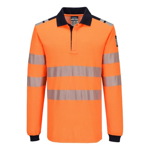 Koszulka polo z długim rękawem PW3 Modaflame Knit HVO FR
