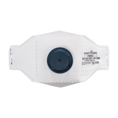 Półmaska EAGLE FFP2 z zaworami i testem dolomitowym składana na płasko (Pk 10)