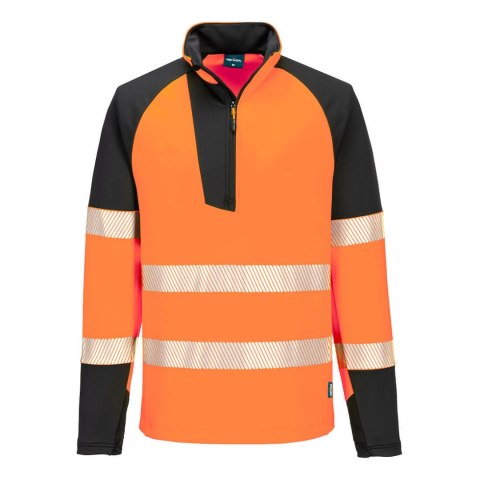 Bluza ostrzegawcza PW3 z zamkiem 1/4