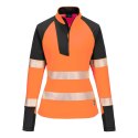 Damska bluza ostrzegawcza PW3 z zamkiem 1/4