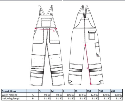 Ogrodniczki Bizflame Work