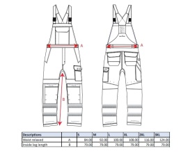 Ogrodniczki trudnopalne PW3 Modaflame Work Multi-Norm