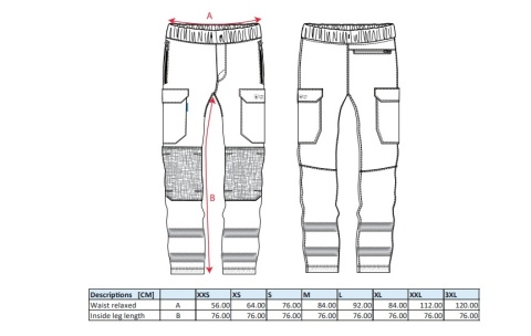 Spodnie Jogger PW3 Modaflame klasa ostrzegawcza 1