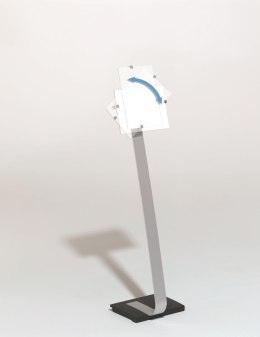 CRYSTAL SIGN stand A4 tablica informacyjna A4 Srebrny 481823 DURABLE