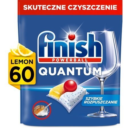 FINISH Kapsułki do zmywarki QUANTUM LEMON 60 szt. 04898