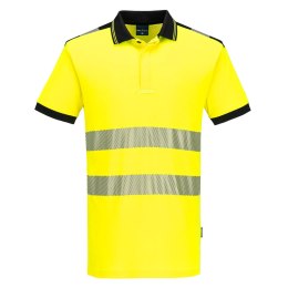 PW3 Hi-Vis Cotton Comfort Polo Shirt S/S Pomarańczowy/Czarny