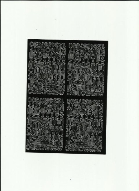 LITERY_ samop.0.7cm(8) czarne ARTDRUK