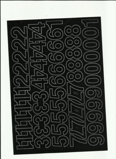 CYFRY_ samop. 3cm (8) zielone ARTDRUK