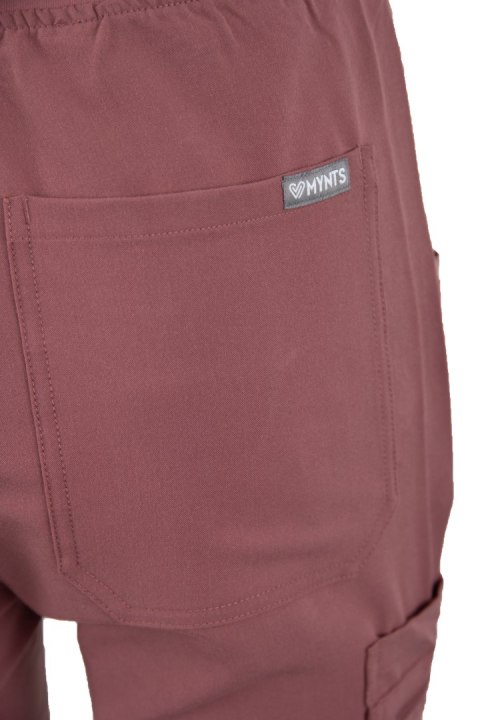 MYNTS Straight Leg Pants Women WMP002 Terra Rose - Terra Rose XL