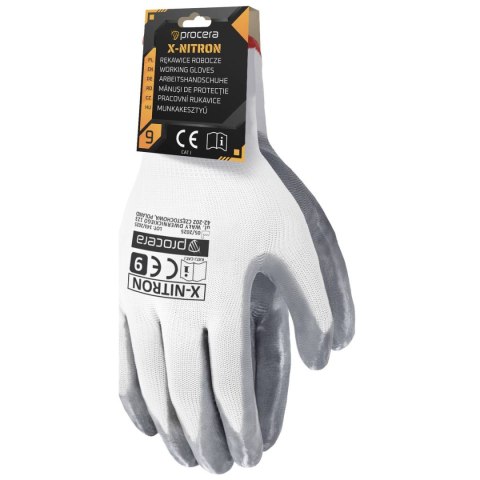 RĘKAWICE OCHRONNE Z ZAWIESZKĄ POWLEKANE NITRYLEM X-NITRON