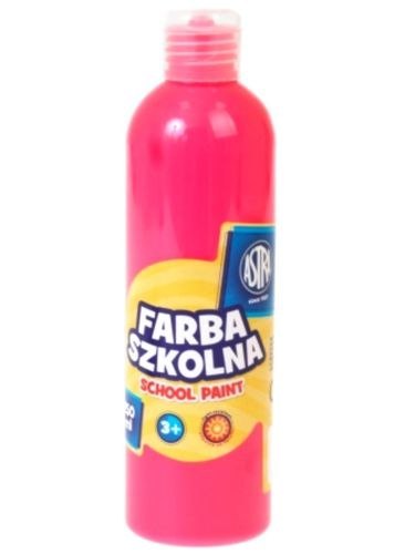 Farba szkolna Astra 250 ml - fluorescencyjna różowa, 301217032 SALE