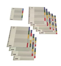 (WYCOFANE)Przekładki A4 5 kolorów PP 6005 BANTEX _ E17215520/100205041 SALE